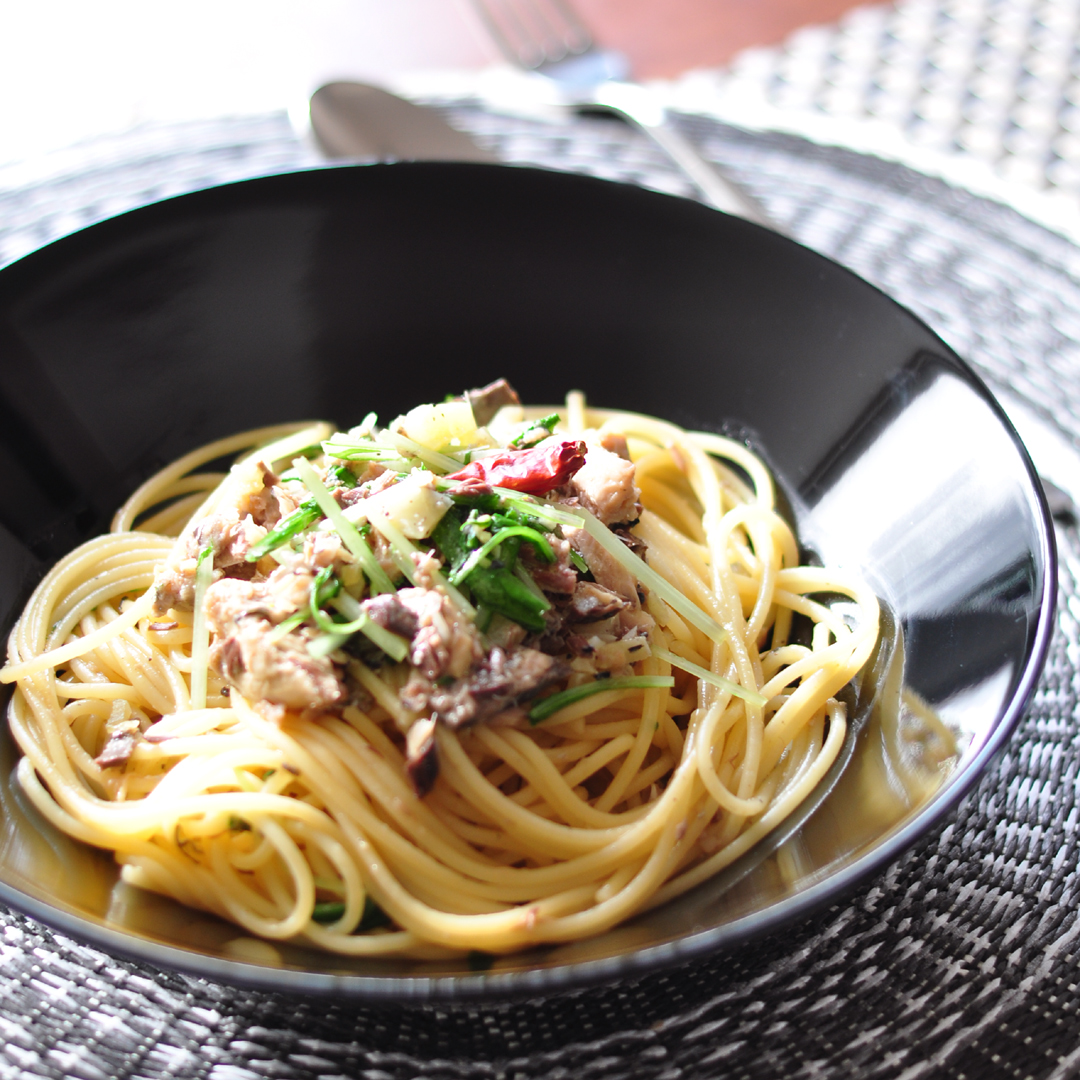 妊活にサバ缶は役立つ！サバ缶ペペロンチーノ